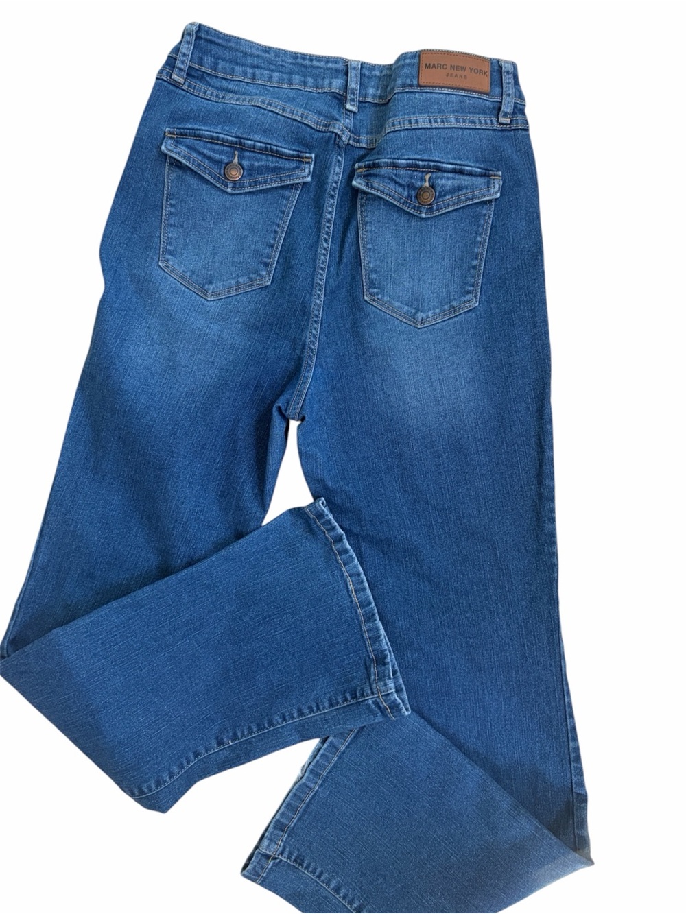 Marc New York jeans denim medium wash flap pockets size 10 EUC women’s - Picture 2 of 5